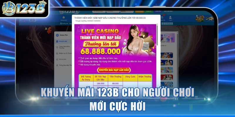 Khuyến mãi 123B cho người chơi mới cực hời